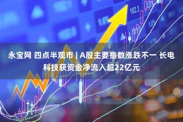 永宝网 四点半观市 | A股主要指数涨跌不一 长电科技获资金净流入超22亿元
